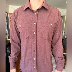 Taylor Stitch long sleeve button-up, burgandy